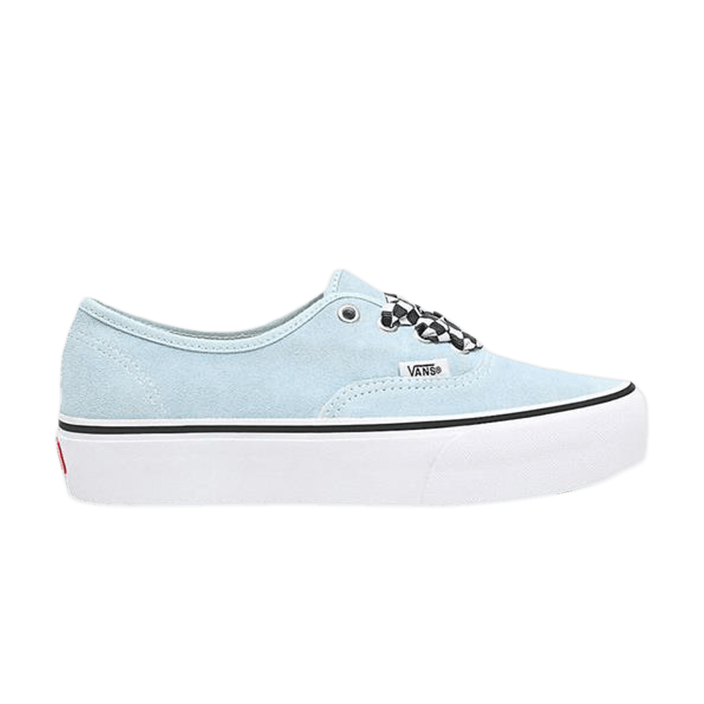 (Women)  Vans Authentic Platform 2.0 'Checkerboard Lace - Cool Blue'  VN0A3AV8S1X1