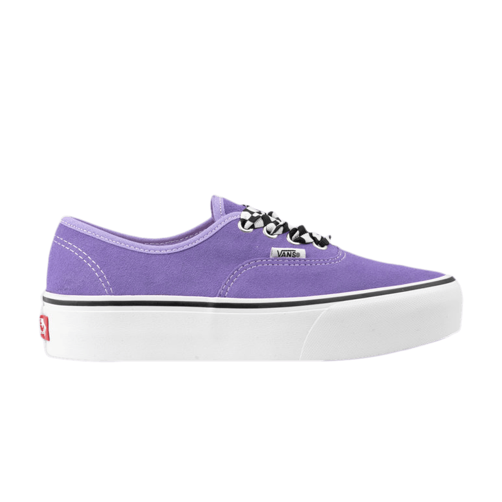 (Women)  Vans Authentic Platform 2.0 'Checkerboard Lace - Violet'  VN0A3AV8S1V1