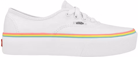 (Women) Vans Authentic Platform 2.0 'Rainbow Foxing - White' VN0A3AV8S1T1 (Women) Vans Authentic Platform 2.0 'Rainbow Foxing - White' VN0A3AV8S1T1