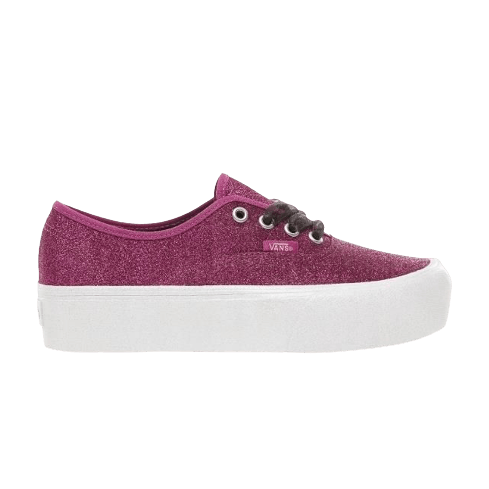 (Women)  Vans Authentic Platform 'Glitter - Purple'  VN0A3AV8UJQ1