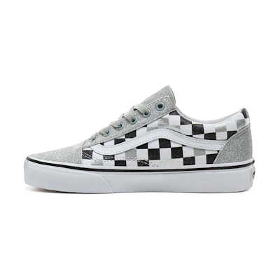 (W) Vans Old Skool 'Glitter Checkerboard'