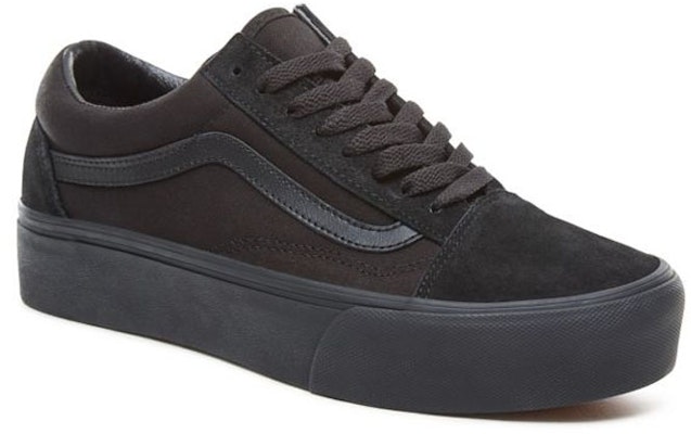 (W) Vans Old Skool 增高鞋底 '黑色' VN0A3B3UBKA Lookbook (W) Vans Old Skool 增高鞋底 '黑色' VN0A3B3UBKA
