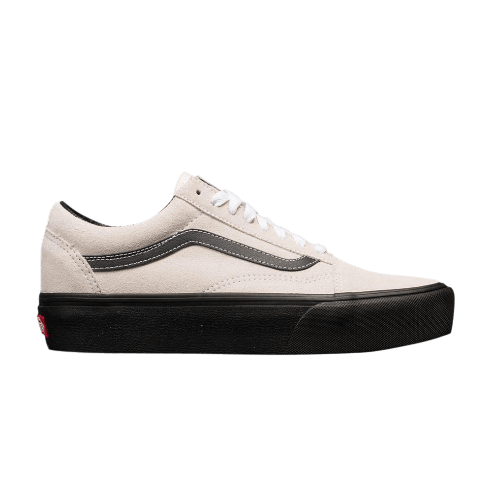 (Women)  Vans Old Skool Platform 'Blanc De Blanc Black'  VN0A3B3UOIP