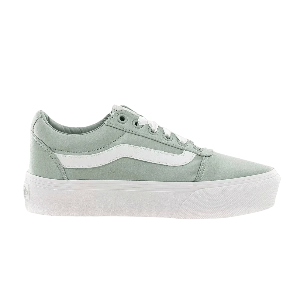 (Women)  Vans Ward Platform 'Satin - Desert Sage'  VN0A3TLCUFV