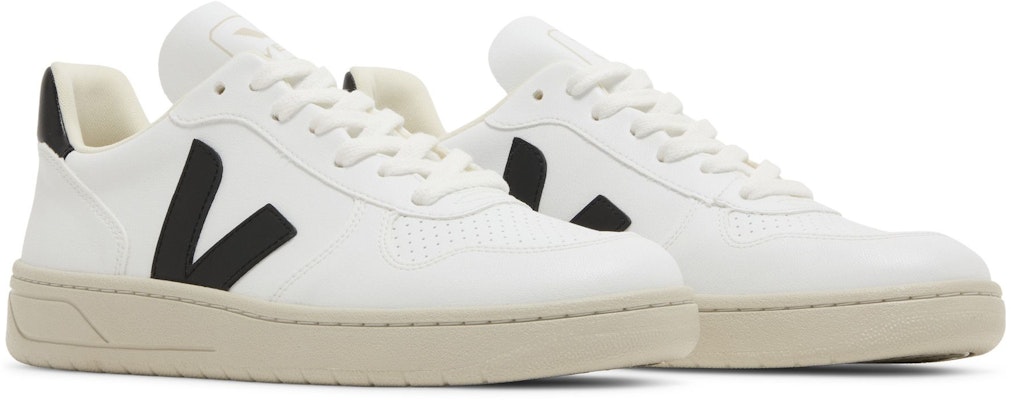 (Women) VEJA V-10 CWL 'White Black' VX0702901A Cheap (Women) VEJA V-10 CWL 'White Black' VX0702901A