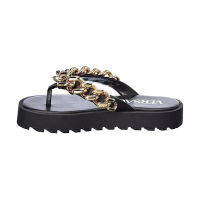 (W) Versace Chain Sandals 'Black'
