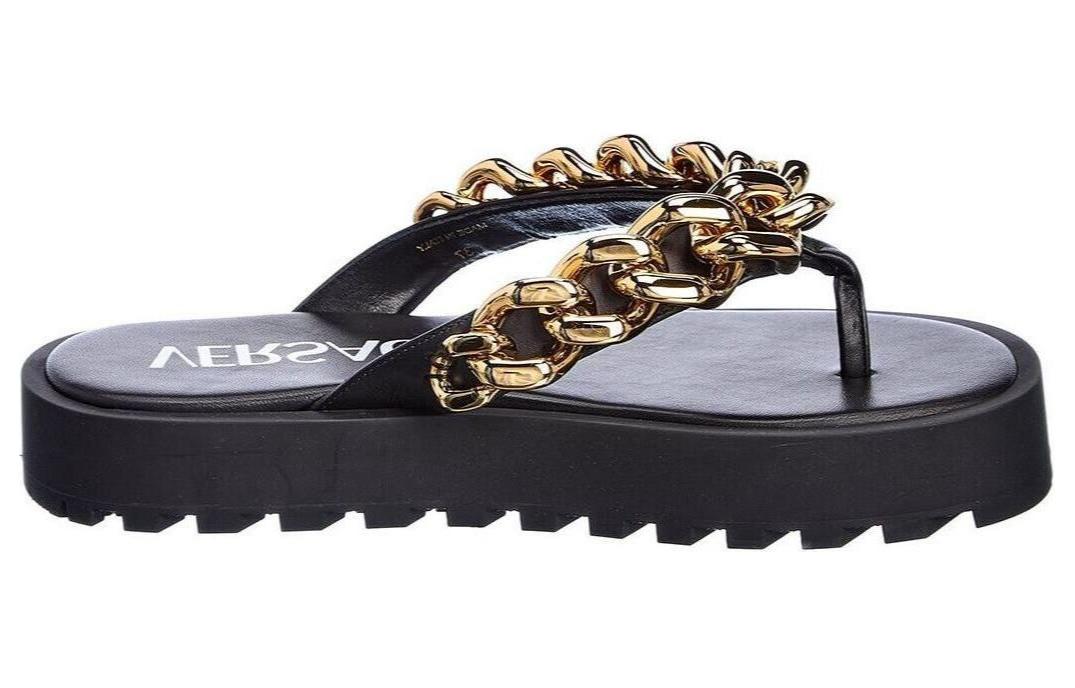 Order （女性）Versace 鏈條涼鞋「黑色」1003336-DVT2P-1B00V