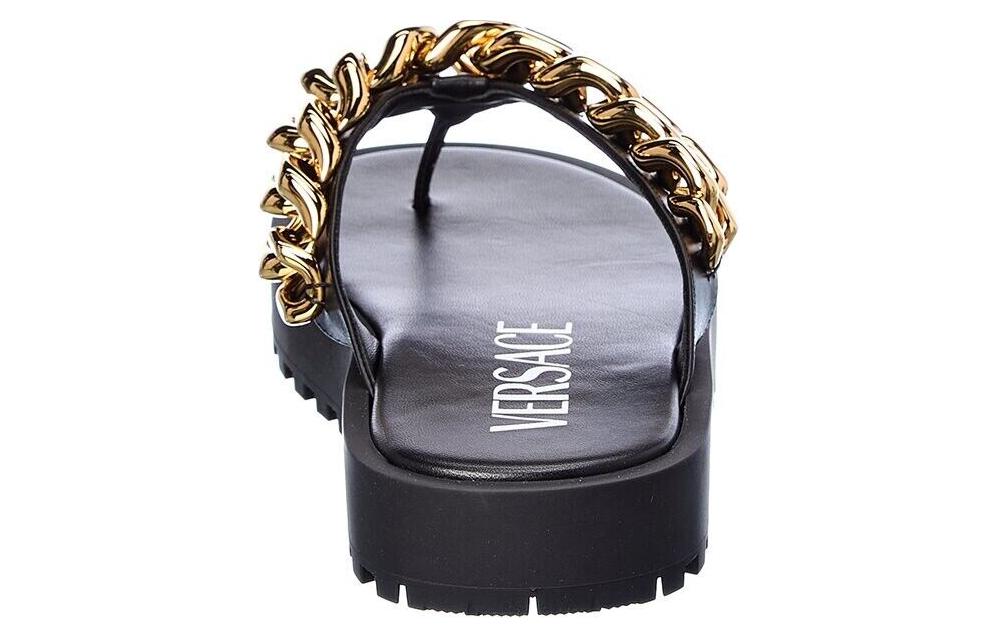 Shop （女性）Versace 鏈條涼鞋「黑色」1003336-DVT2P-1B00V