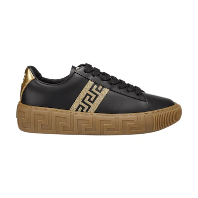 (W) Versace Greca 'Black Gold'