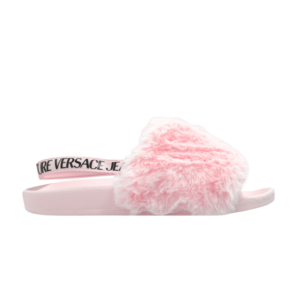 Buy (W) 베르사체 핑크 퍼 슬리퍼 (Versace pink fur slippers) 73VA3SQ6-ZS359-416