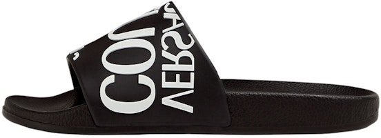 (Women) Versace Logo Slide 'Black White' 72VA3SQ1-71352-899 (Women) Versace Logo Slide 'Black White' 72VA3SQ1-71352-899