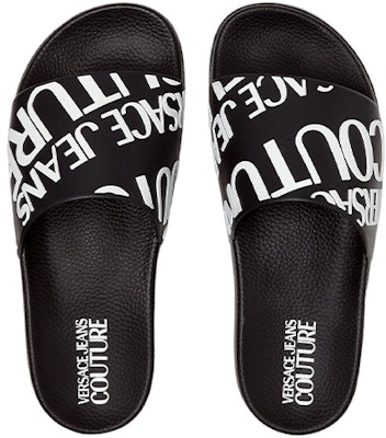 (W) Versace Sandal Logo 'Hitam Putih' 72VA3SQ1-71352-899 Lookbook (W) Versace Sandal Logo 'Hitam Putih' 72VA3SQ1-71352-899