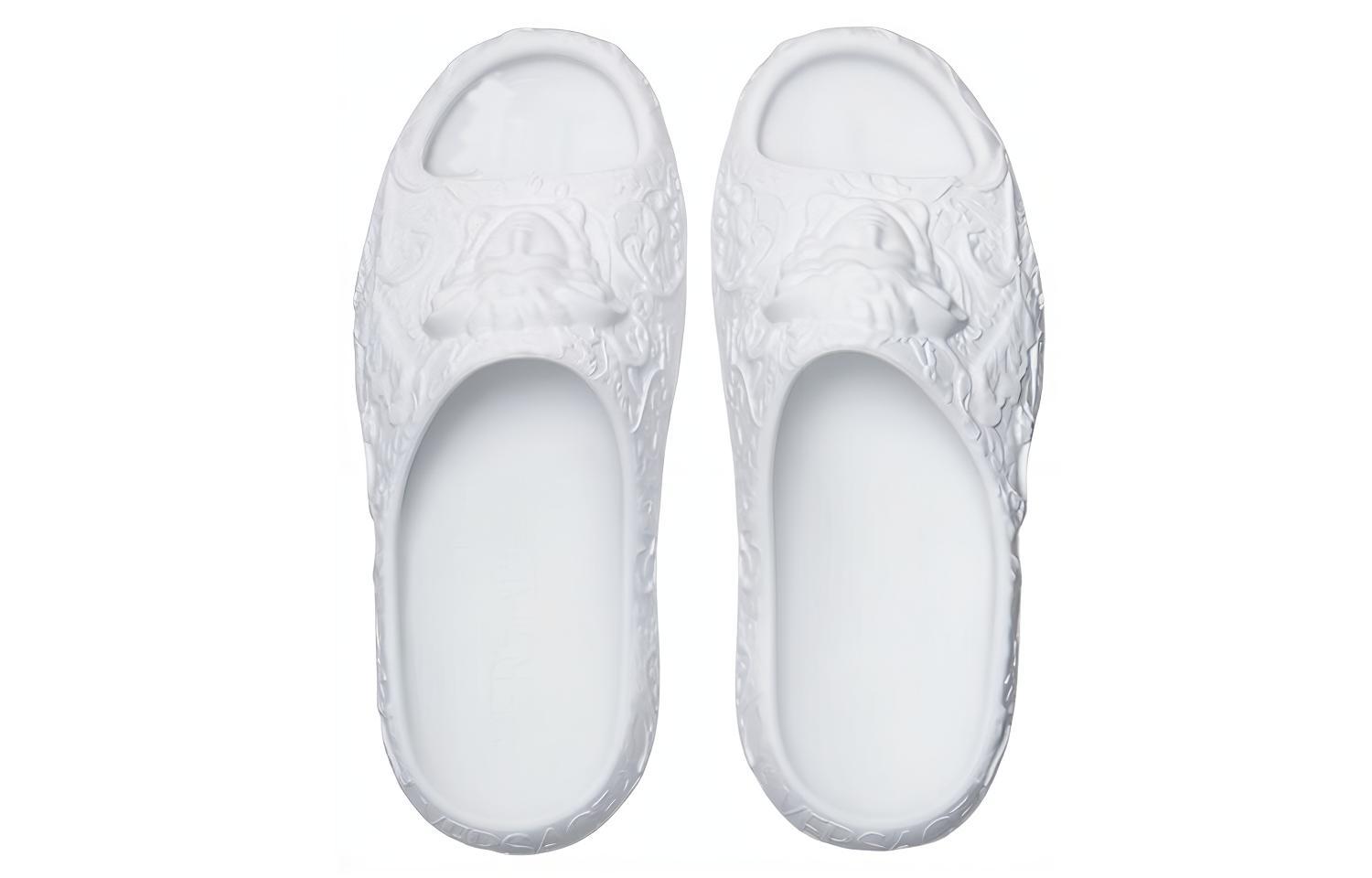 Purchase (W) ヴェルサーチ メデューサ ディメンション スライド (白) 1005760-1A03446-1W000