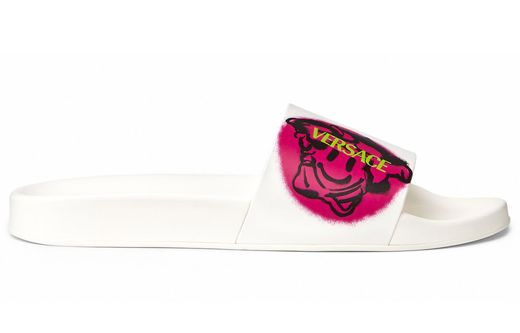 (W)  Versace Medusa Smile Slide 'White' 圖 2