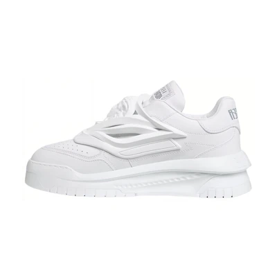 (W) Versace Odissea Caged Rubber Medusa Sneaker 'White'