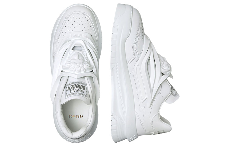 Shop (W) Sneaker Versace Odissea Caged Karet Medusa 'Putih' 1005215-1A03180-1W010