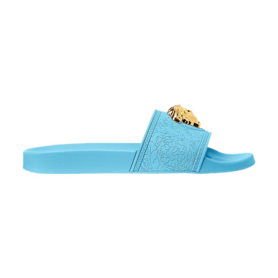 (W) Versace Palazzo Pool Slides 'Light Blue'