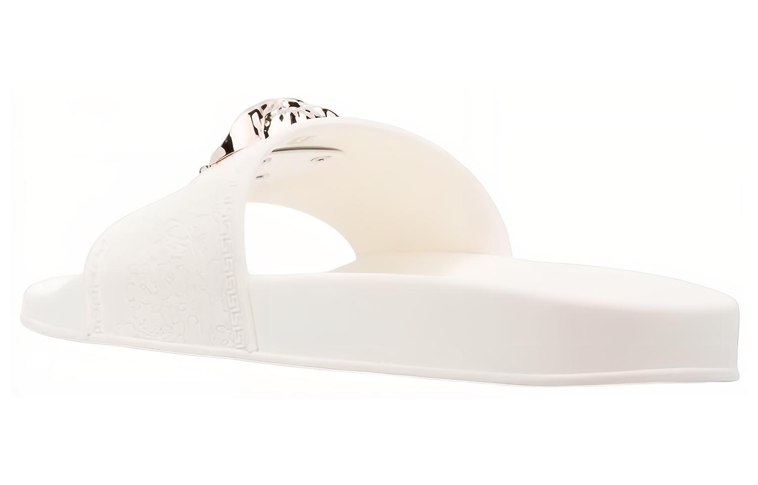 (W)  Versace Palazzo Pool Slides 'White Silver' 圖 4