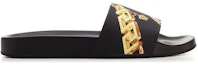 Order (W) 范思哲拖鞋 'La Greca链条印花 - 黑色' 1004191-1A02745-5B000