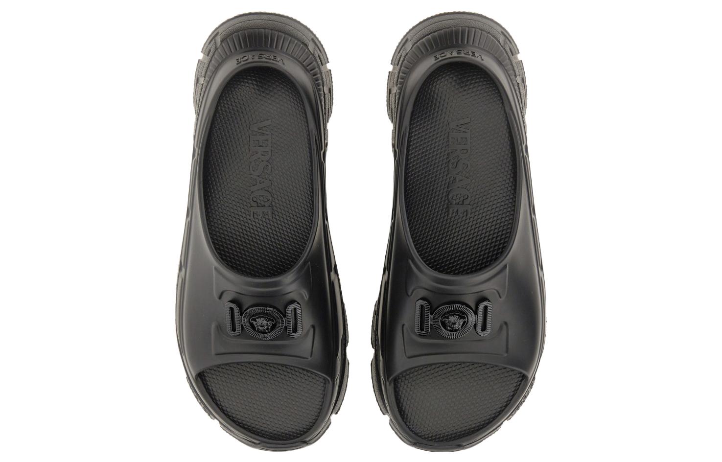 Lookbook (W) Versace Slide Kain 'Hitam' 1011314-1A08202-1B090