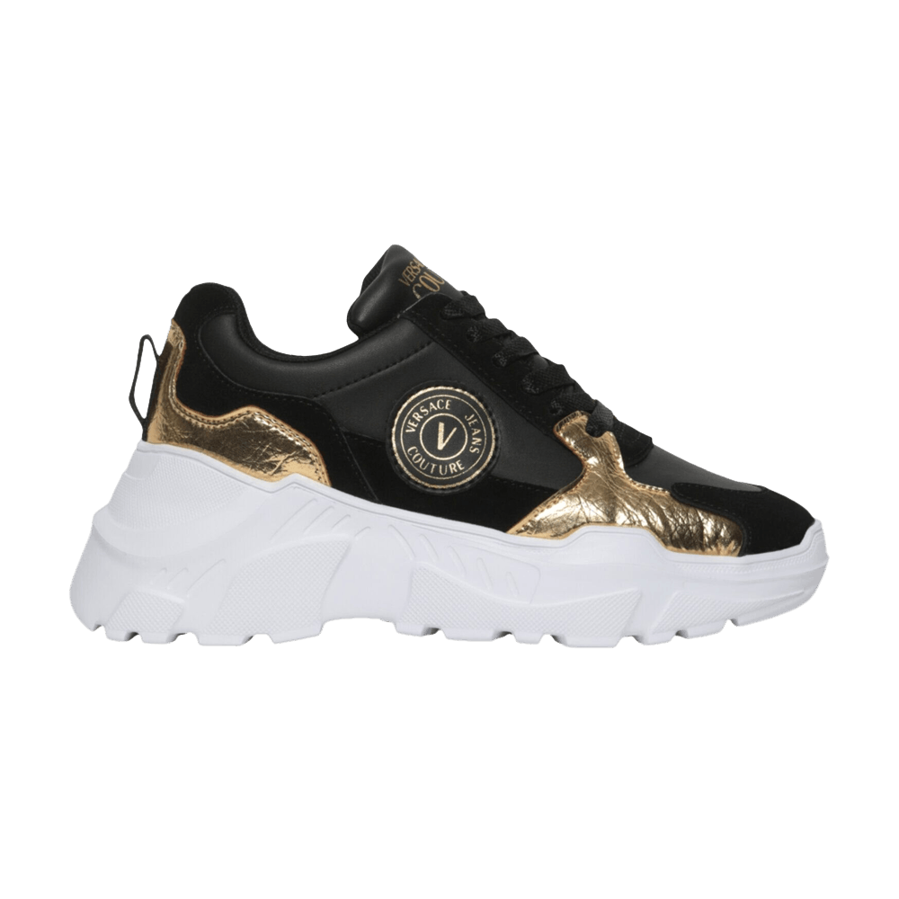 Buy (W) ヴェルサーチ スピードトラック Vエンブレム (黒/金) 72VA3SC7-ZP090-G89