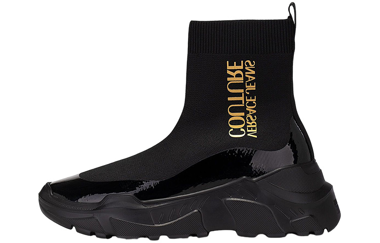 Buy (W) 베르사체 스피드트랙 양말 (블랙 골드) 71VA3SC5-ZS022-899