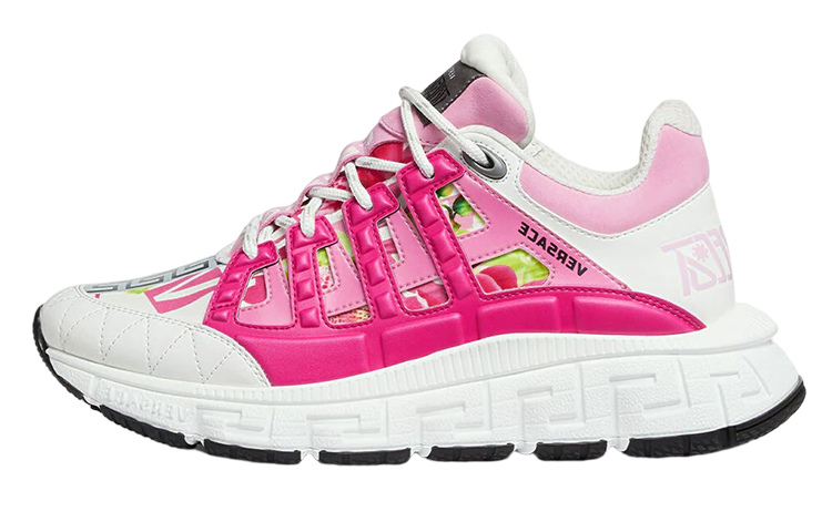 Buy (W) ヴェルサーチェ トリグレカ ロゴ蘭プリント 1004182-1A06552-6W860