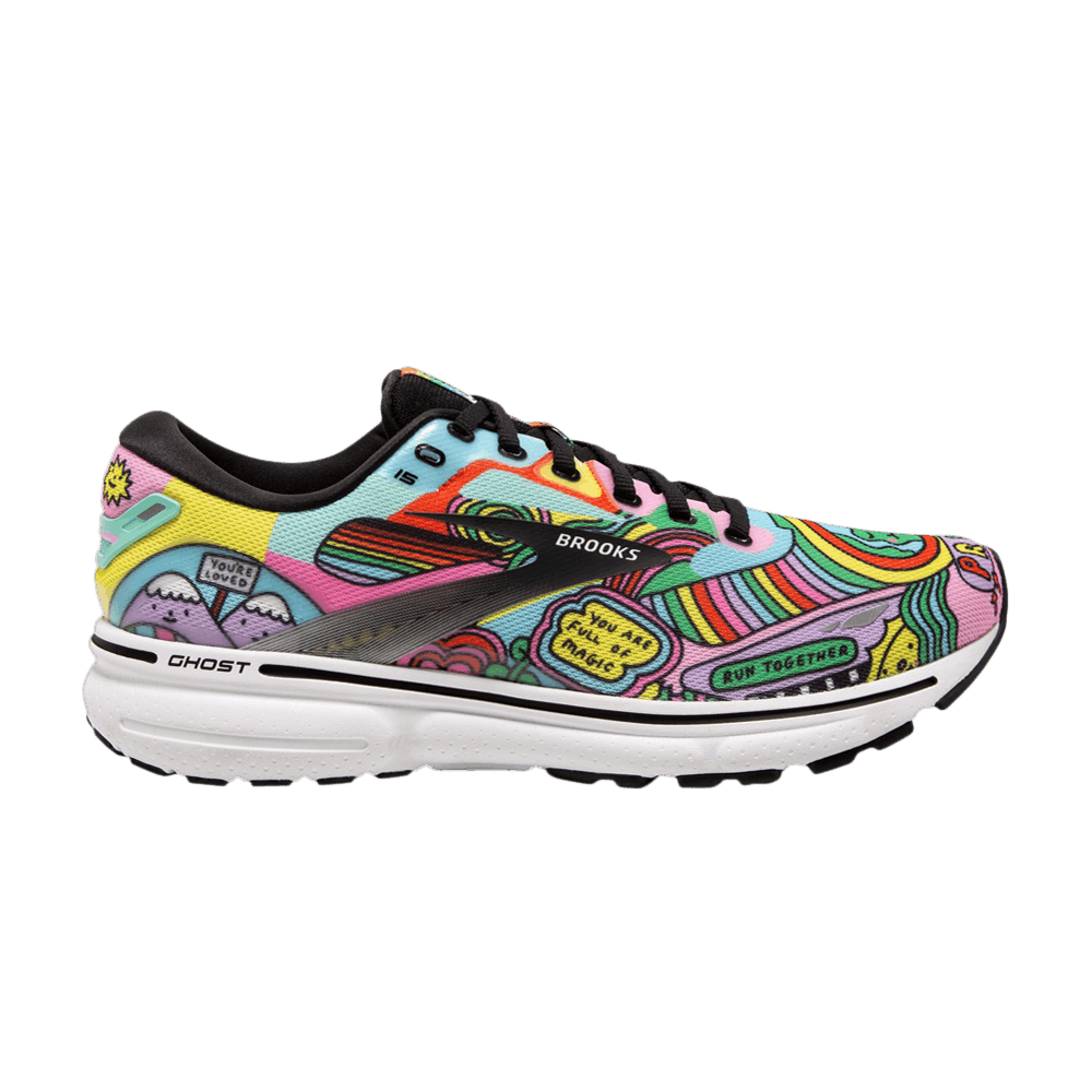 (Women)  Wednesday Holmes x Brooks Ghost 15 'Pride'  120380-1B-058