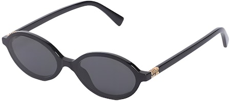 (Women) MIU MIU Irregular Shape Sunglasses for Women - Black SMU04ZE1ABF05S0CA050 (Women) MIU MIU Irregular Shape Sunglasses for Women - Black SMU04ZE1ABF05S0CA050