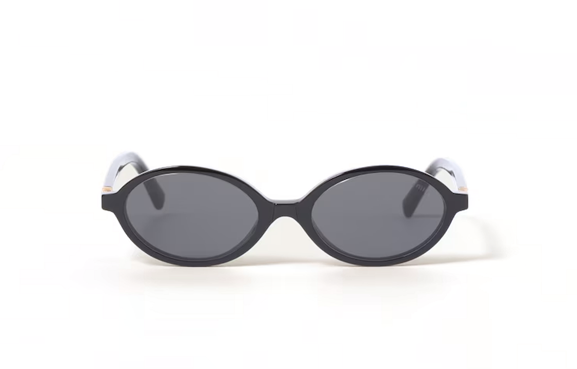 Lookbook (W) [Kacamata Resep] MIU MIU Kacamata Bentuk Tidak Biasa Wanita - Hitam SMU04ZE1ABF05S0CA050