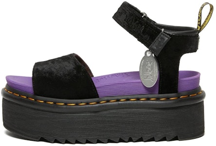 (W) X-Girl x Dr. Martens 黑色天鹅绒绑带厚底凉鞋 27165001 Buy (W) X-Girl x Dr. Martens 黑色天鹅绒绑带厚底凉鞋 27165001