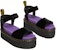 (W) X-Girl x Dr. Martens Sandal Platform Strap 'Black Velvet' Hitam. 27165001
