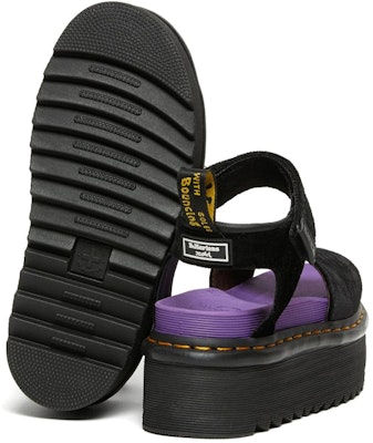(W) Sandal Platform X-Girl x Dr. Martens 'Black Velvet' 27165001 Details for (W) Sandal Platform X-Girl x Dr. Martens 'Black Velvet' 27165001