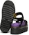 (W) X-Girl x Dr. Martens Sandal Platform Strap 'Black Velvet' Hitam. 27165001