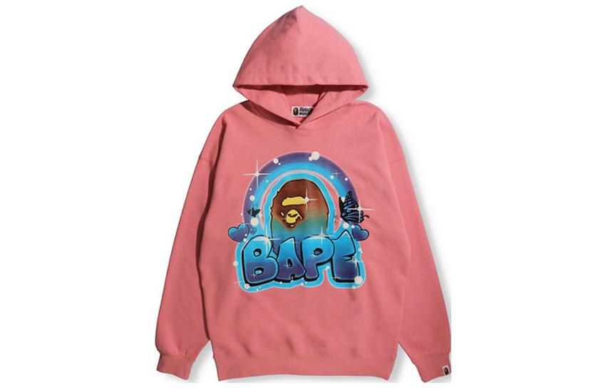 (Women) A BATHING APE BAPE  Contrast Ape Head Butterfly Print Sweatshirt. 0ZXSWW214501H 圖 2