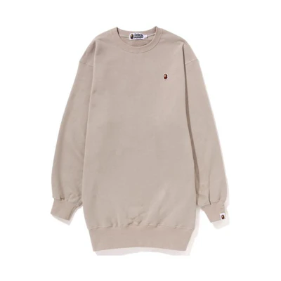 (Women) A BATHING APE BAPE Ape Head Embroidered Logo Sweatshirt . 0ZXDSW235001K