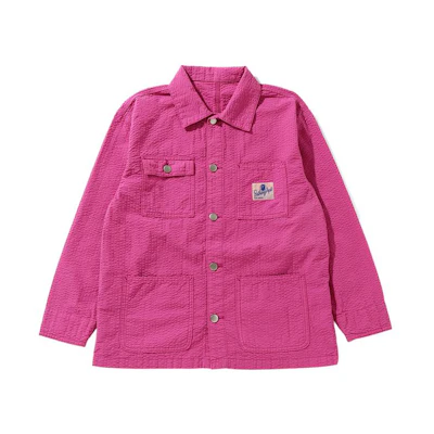 (Women) A BATHING APE BAPE Ape Head Embroidered Workwear Textured Jacket Women’s. 0ZXJKW240501G