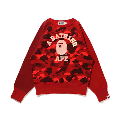 (Women) A BATHING APE BAPE Ape Head Logo Camo Sweatshirt . 0ZXSWW213007J