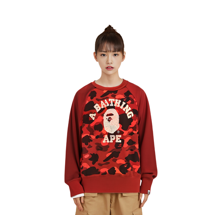 (Women) A BATHING APE BAPE Ape Head Logo Camo Sweatshirt . 0ZXSWW213007J 圖 4