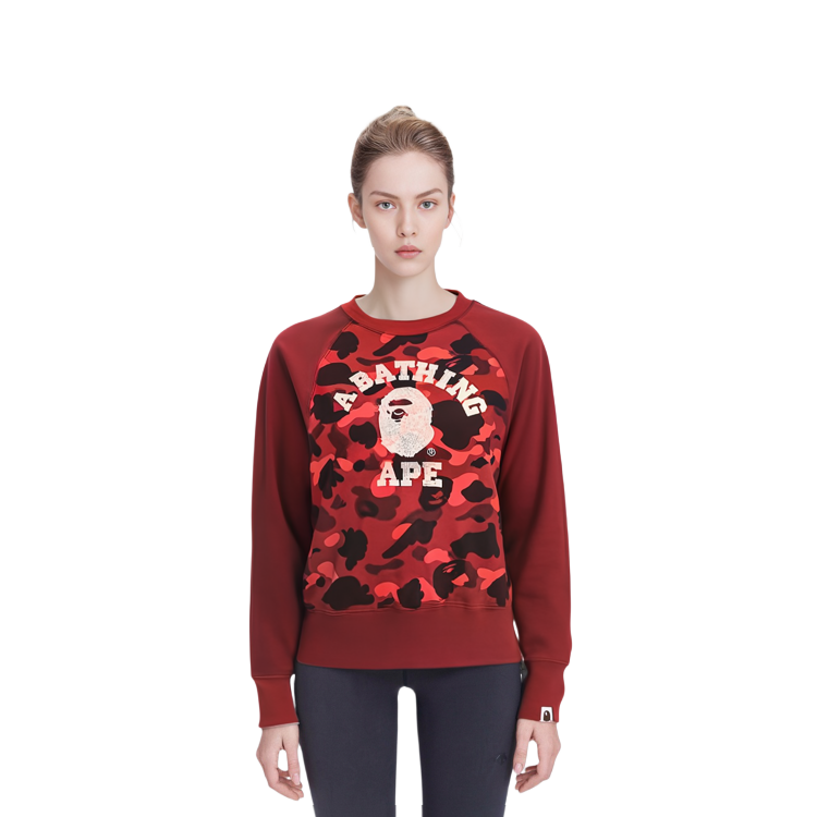 (Women) A BATHING APE BAPE Ape Head Logo Camo Sweatshirt . 0ZXSWW213007J 圖 6