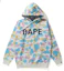 Order (W) A BATHING APE Bape迷彩字母印花連帽衫 全圖案設計 0ZXSWW214505G
