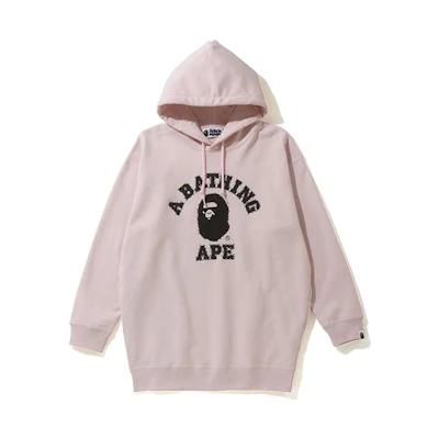 (Women) A BATHING APE BAPE Classic Ape Head Letter Print Rhinestone Sweatshirt Women 0ZXSWW214506E