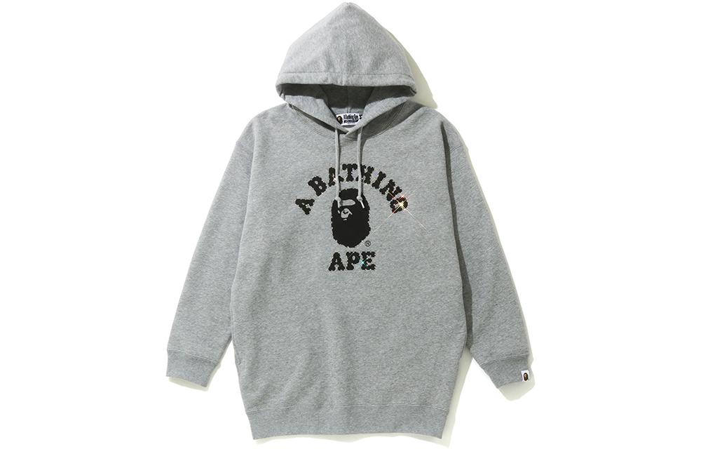 (Women) A BATHING APE BAPE Classic Ape Head Letter Print Rhinestone Sweatshirt Women 0ZXSWW214506E 圖 2