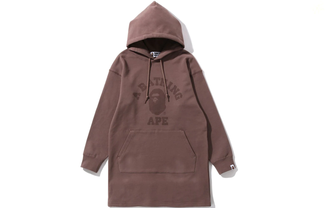 (Women) A BATHING APE BAPE College Hoodie  Ape Head Logo Graphic Crewneck. 1H80-235-503 圖 2
