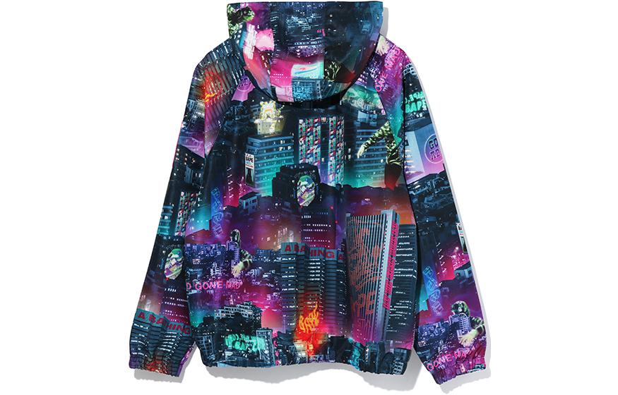 (Women) A BATHING APE BAPE Neon City Logo Hoodie Jacket  Black 0ZXJKW240508E 圖 3