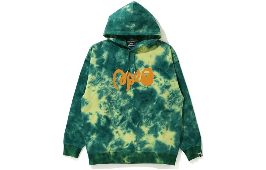 (Women) A BATHING APE BAPE SS22 Tie-Dye Alphabet Print Hoodie (). 0ZXSWW214506G 圖 2