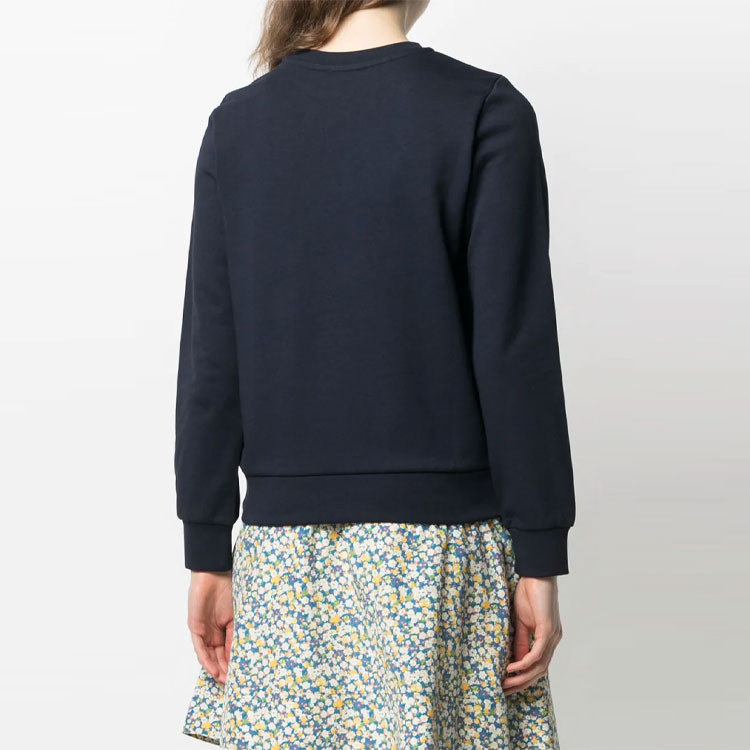 (Women) A.P.C. Blue Logo Crewneck Pullover Sweatshirt COECQF27644-IAK 圖 5