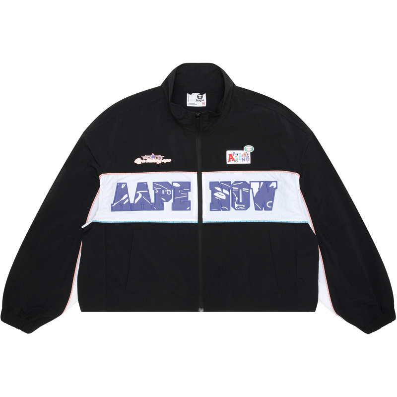 (Women) AAPE  Ape Face Badge Zip-Up Jacket. AAPLJW7647XXM