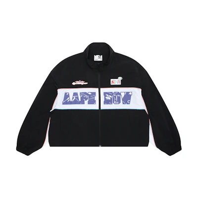(Women) AAPE Ape Face Badge Zip-Up Jacket. AAPLJW7647XXM