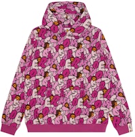 (Women) AAPE Cartoon Monkey Printed Fleece Pullover Hoodie. 0MXSWW3038XXN (Women) AAPE Cartoon Monkey Printed Fleece Pullover Hoodie. 0MXSWW3038XXN